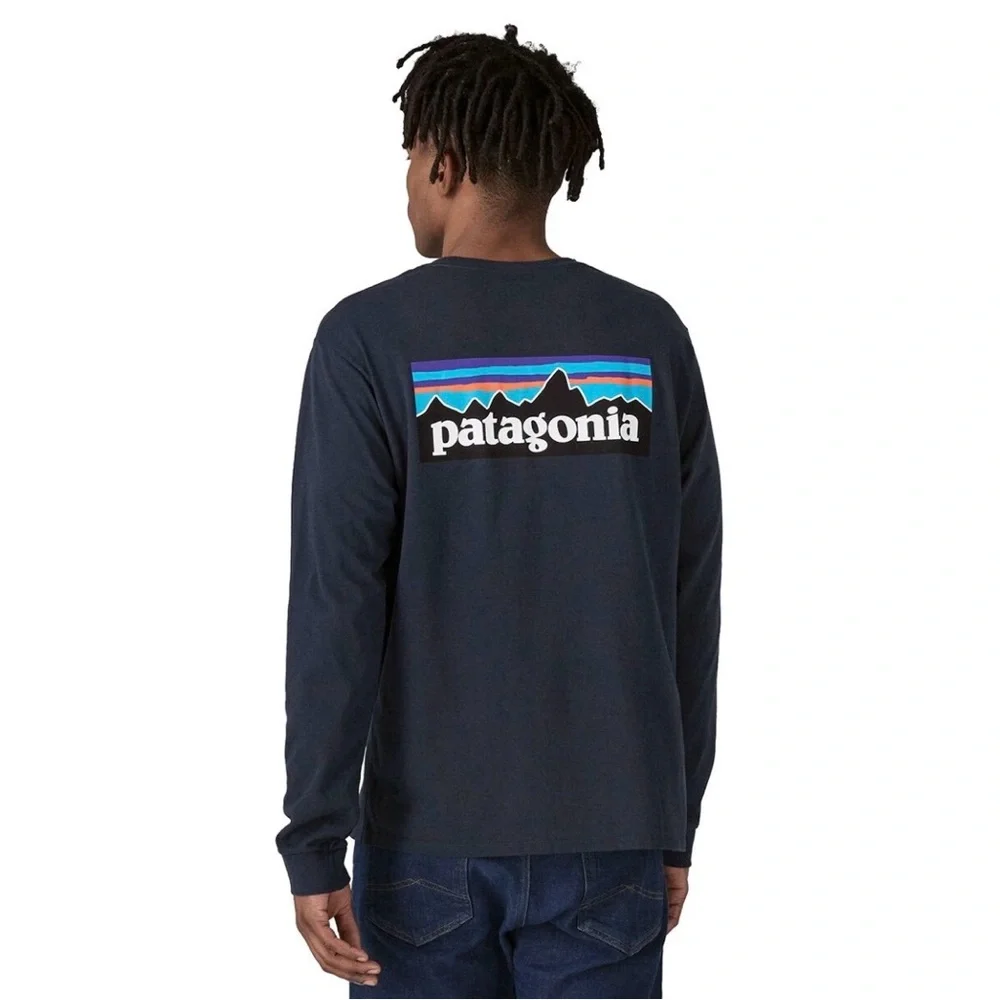 Patagonia Men's Long-Sleeved P-6 Logo Responsibili-Tee. - Picture 3 of 12